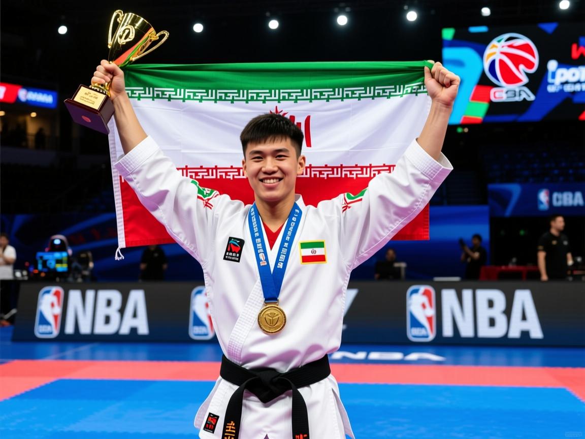 武术比赛中伊朗选手斩获冠军  第4张